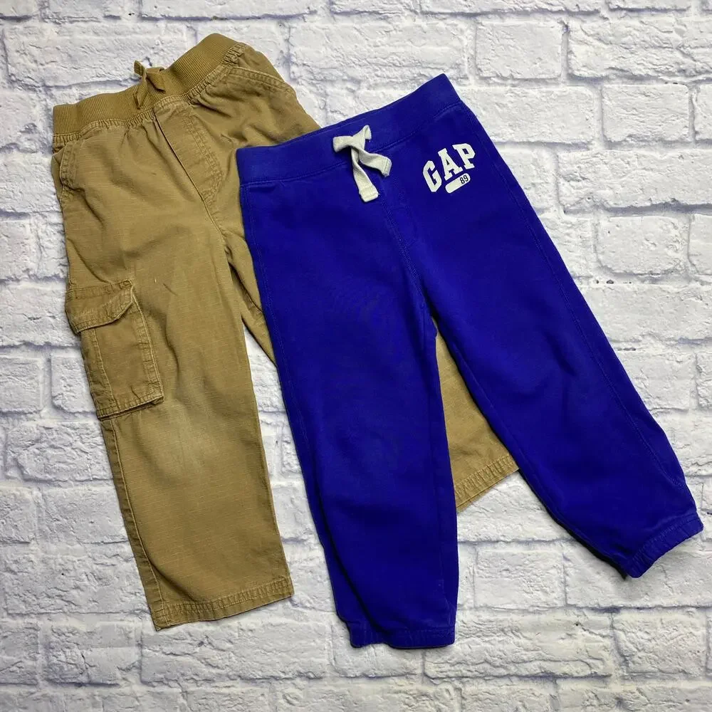 Bundle of 4/4T Gap and Garanimals Sweatpants/Cargo Pants